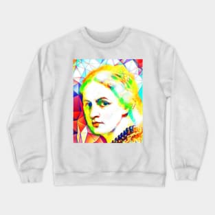 Anne Bronte Colourful Portrait | Anne Bronte Artwork 12 Crewneck Sweatshirt